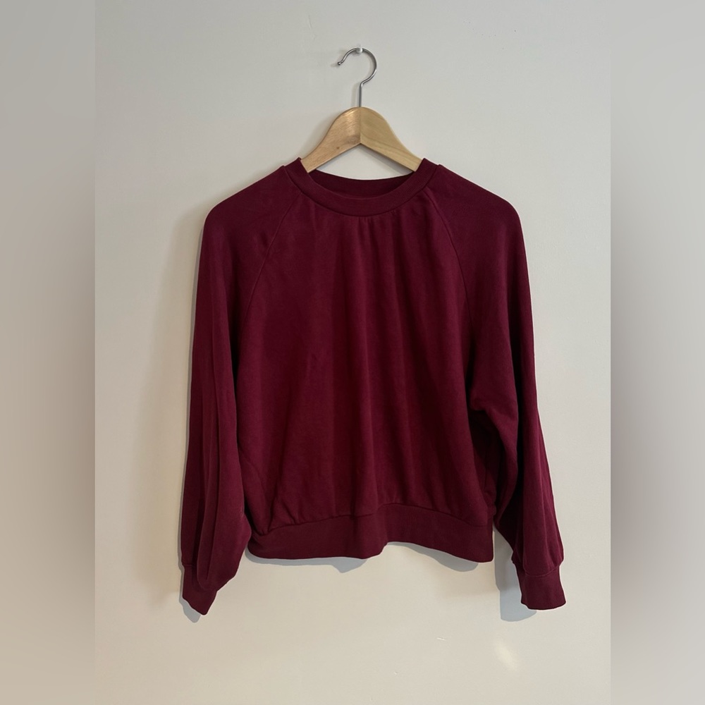 NWOT Frank and Oak burgundy sweatshirt